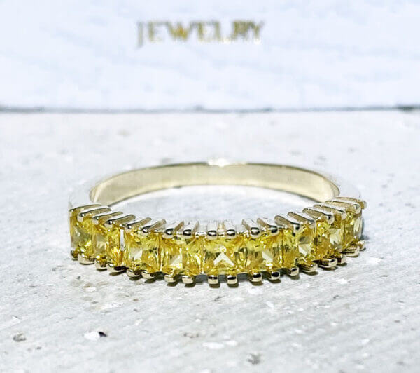 Yellow Citrine Ring