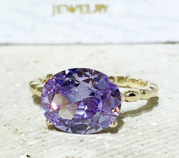 Lavendel-Amethyst-Ring