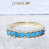 טבעת טורקיז כחול